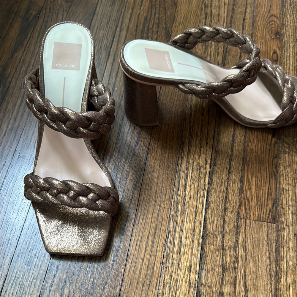 Dolce Vita Brown Heeled Sandals - Picture 14 of 16